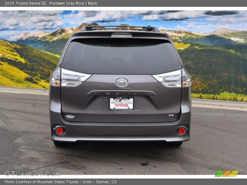 Predawn Gray Mica / Black 2015 Toyota Sienna SE