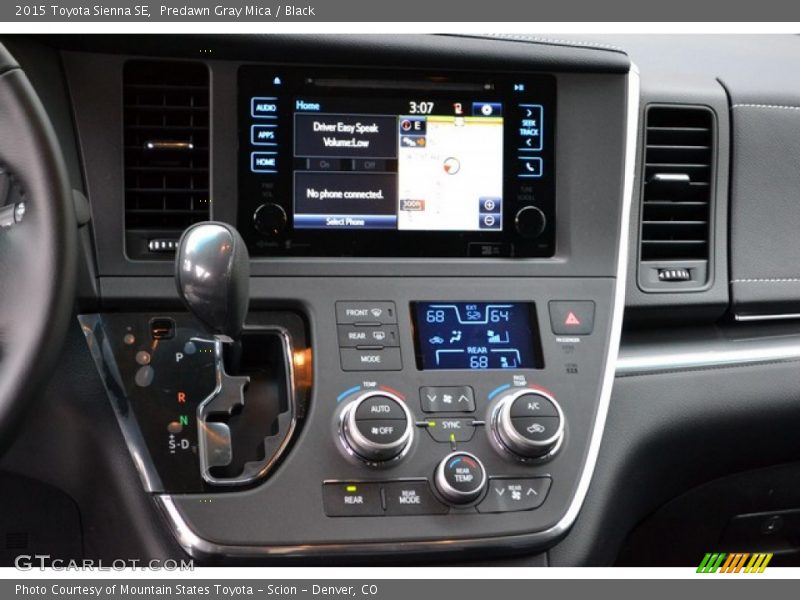 Predawn Gray Mica / Black 2015 Toyota Sienna SE