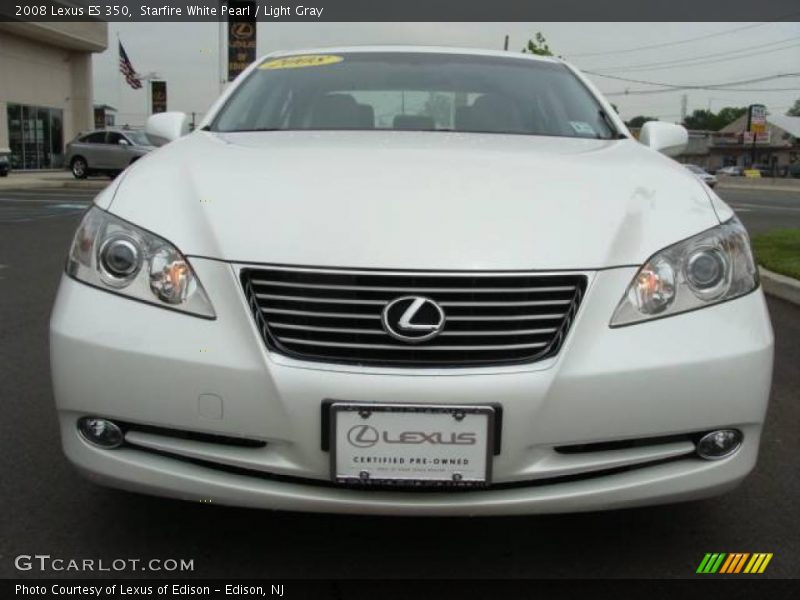 Starfire White Pearl / Light Gray 2008 Lexus ES 350
