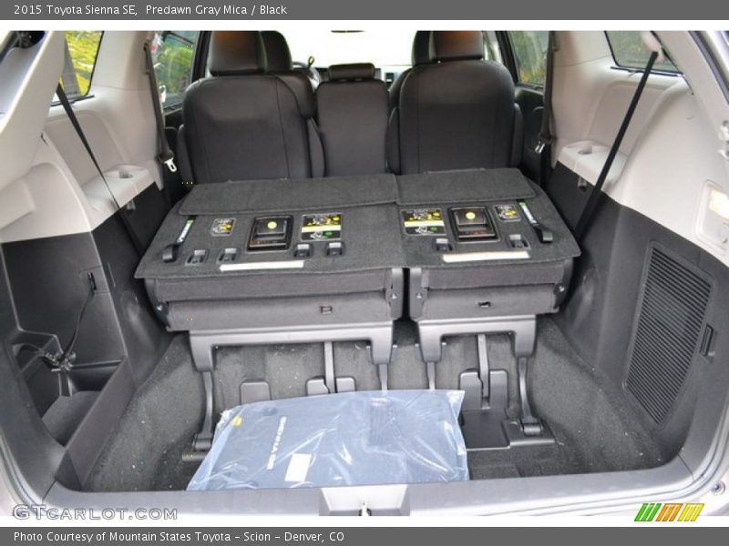 Predawn Gray Mica / Black 2015 Toyota Sienna SE