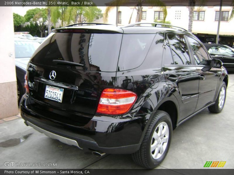 Black / Black 2006 Mercedes-Benz ML 350 4Matic