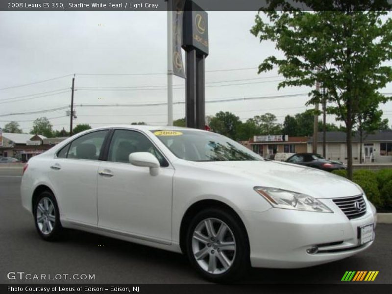 Starfire White Pearl / Light Gray 2008 Lexus ES 350