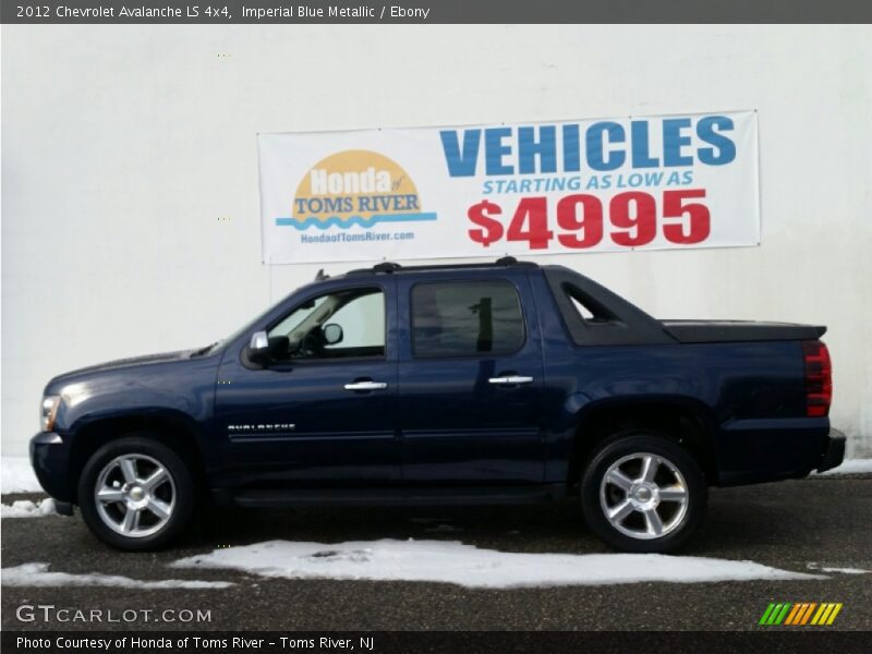 Imperial Blue Metallic / Ebony 2012 Chevrolet Avalanche LS 4x4