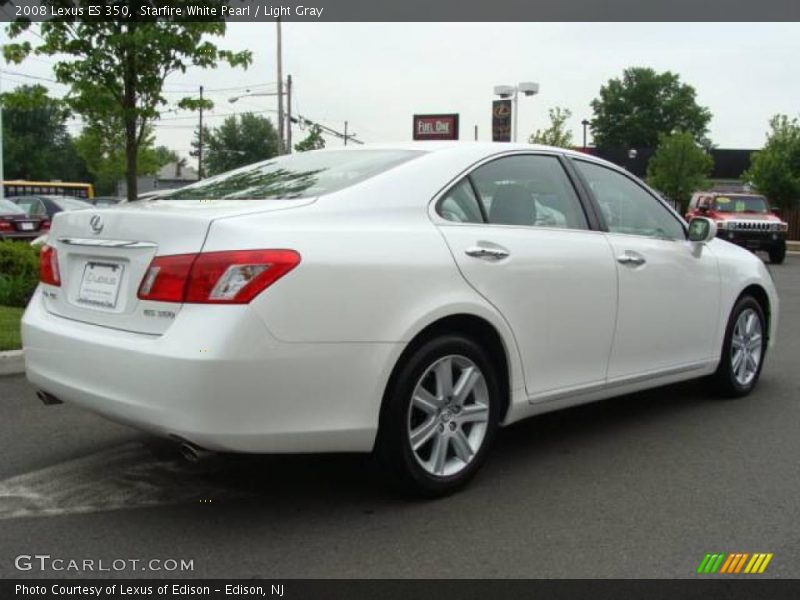 Starfire White Pearl / Light Gray 2008 Lexus ES 350