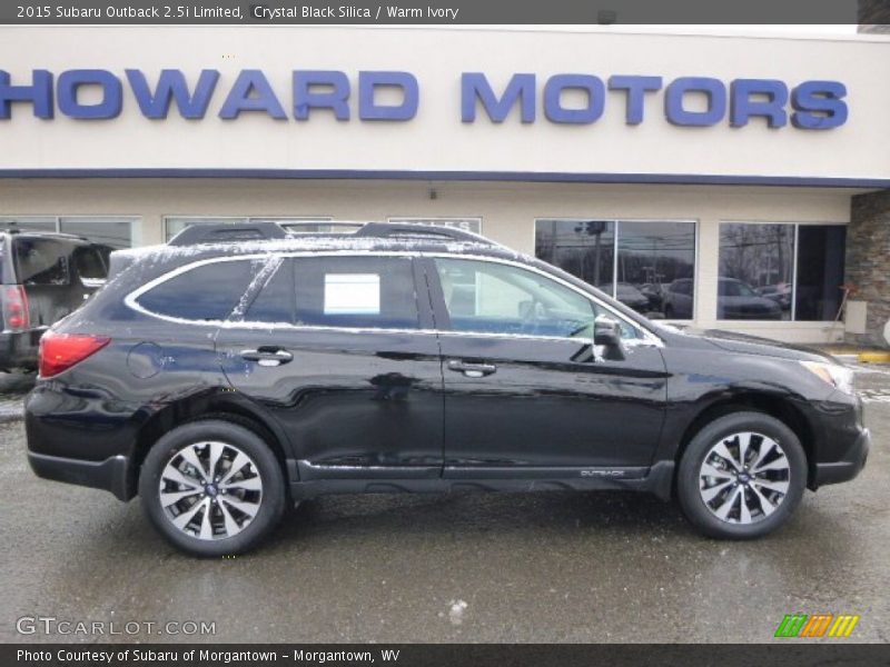 Crystal Black Silica / Warm Ivory 2015 Subaru Outback 2.5i Limited