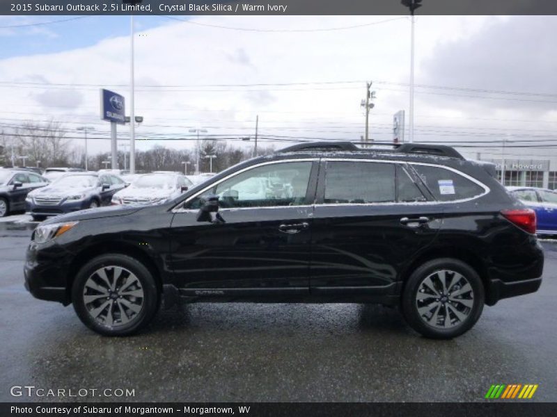 Crystal Black Silica / Warm Ivory 2015 Subaru Outback 2.5i Limited