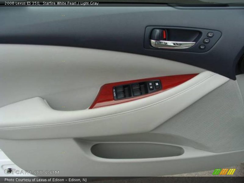 Starfire White Pearl / Light Gray 2008 Lexus ES 350