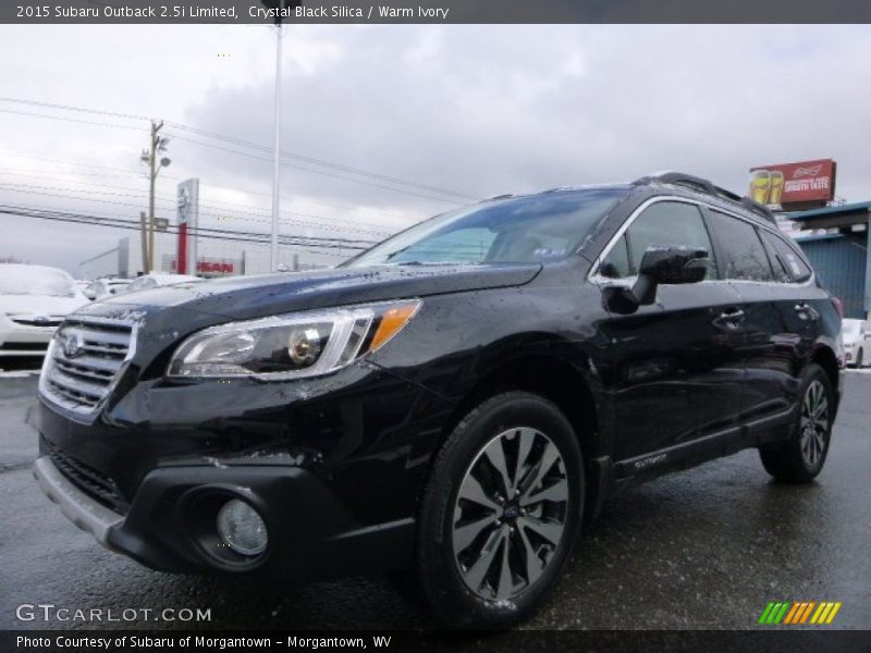 Crystal Black Silica / Warm Ivory 2015 Subaru Outback 2.5i Limited