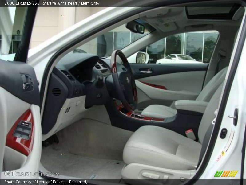 Starfire White Pearl / Light Gray 2008 Lexus ES 350