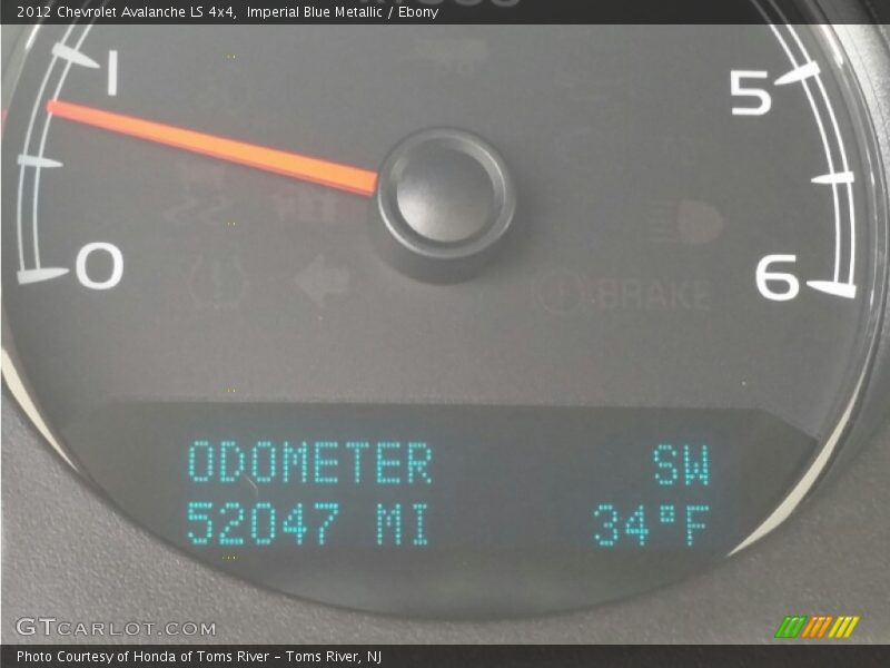 Imperial Blue Metallic / Ebony 2012 Chevrolet Avalanche LS 4x4
