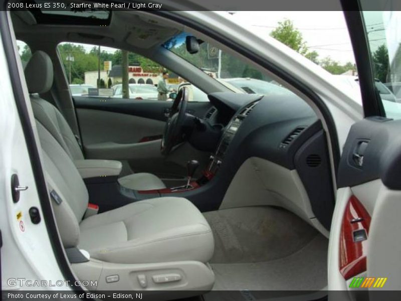 Starfire White Pearl / Light Gray 2008 Lexus ES 350