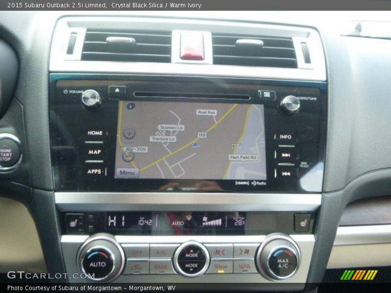Crystal Black Silica / Warm Ivory 2015 Subaru Outback 2.5i Limited