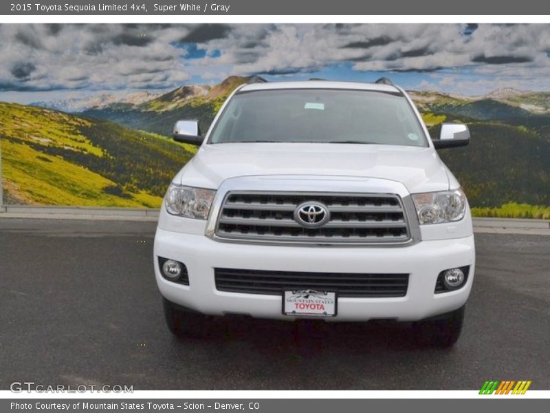 Super White / Gray 2015 Toyota Sequoia Limited 4x4
