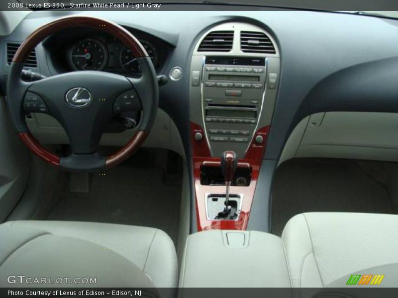 Starfire White Pearl / Light Gray 2008 Lexus ES 350