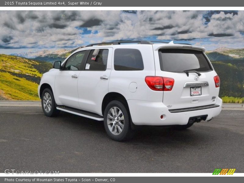 Super White / Gray 2015 Toyota Sequoia Limited 4x4