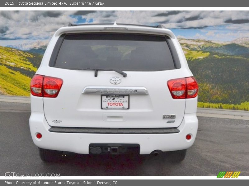 Super White / Gray 2015 Toyota Sequoia Limited 4x4