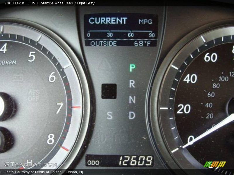 Starfire White Pearl / Light Gray 2008 Lexus ES 350