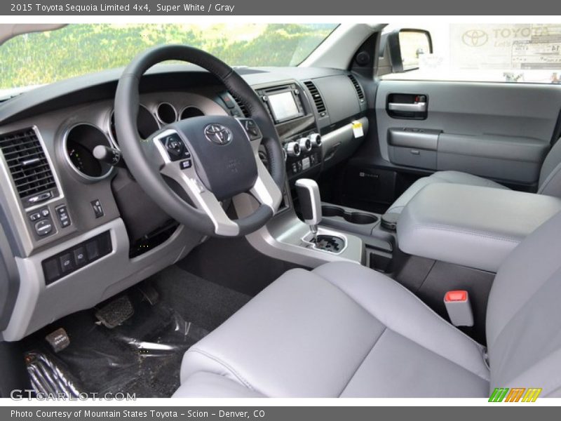Super White / Gray 2015 Toyota Sequoia Limited 4x4