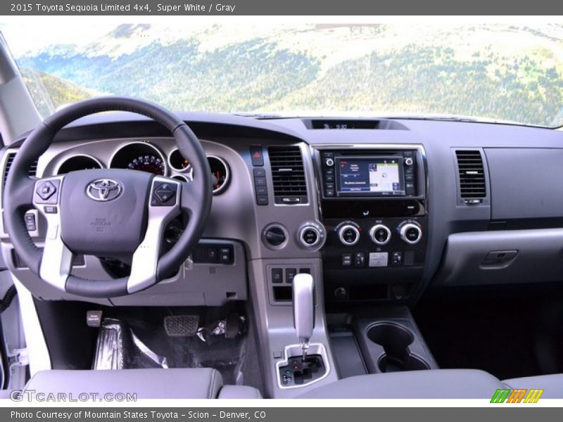 Super White / Gray 2015 Toyota Sequoia Limited 4x4
