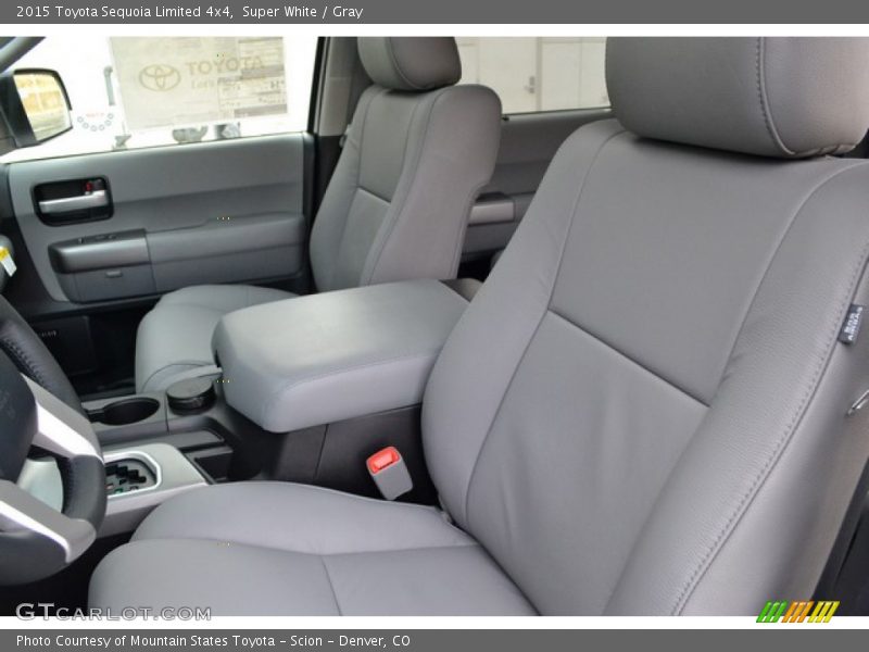 Super White / Gray 2015 Toyota Sequoia Limited 4x4