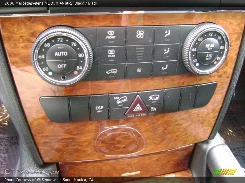 Black / Black 2006 Mercedes-Benz ML 350 4Matic