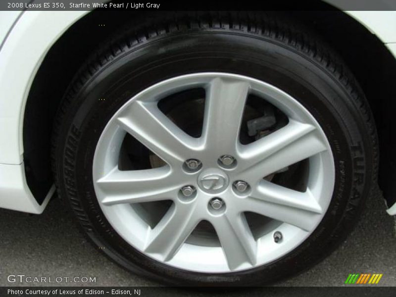 Starfire White Pearl / Light Gray 2008 Lexus ES 350
