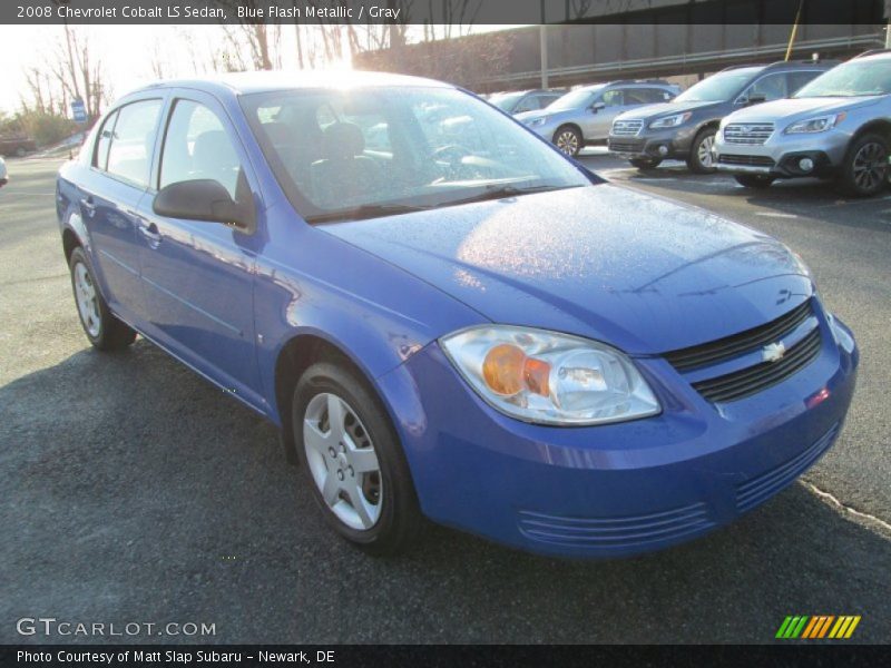 Blue Flash Metallic / Gray 2008 Chevrolet Cobalt LS Sedan