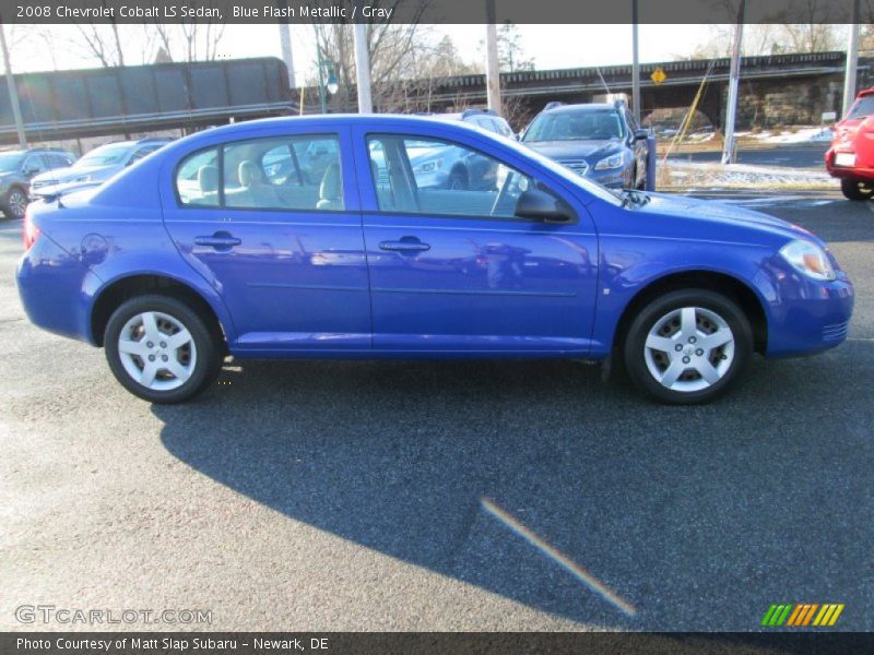 Blue Flash Metallic / Gray 2008 Chevrolet Cobalt LS Sedan