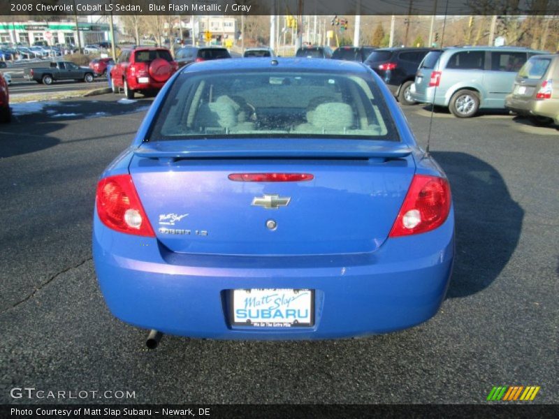 Blue Flash Metallic / Gray 2008 Chevrolet Cobalt LS Sedan