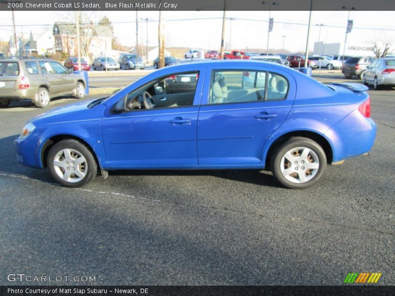 Blue Flash Metallic / Gray 2008 Chevrolet Cobalt LS Sedan