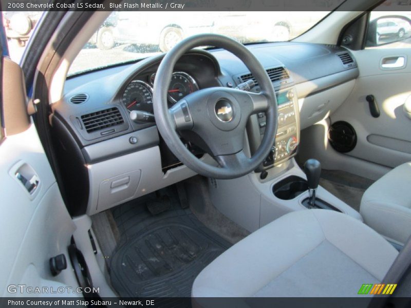 Blue Flash Metallic / Gray 2008 Chevrolet Cobalt LS Sedan