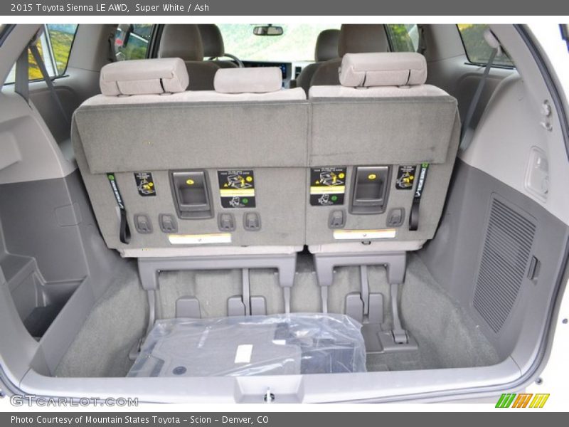 Super White / Ash 2015 Toyota Sienna LE AWD