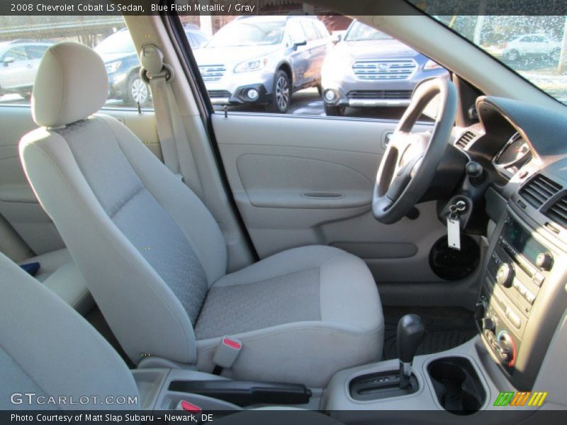 Blue Flash Metallic / Gray 2008 Chevrolet Cobalt LS Sedan