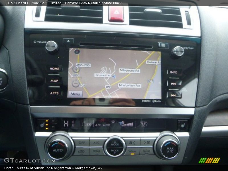 Carbide Gray Metallic / Slate Black 2015 Subaru Outback 2.5i Limited