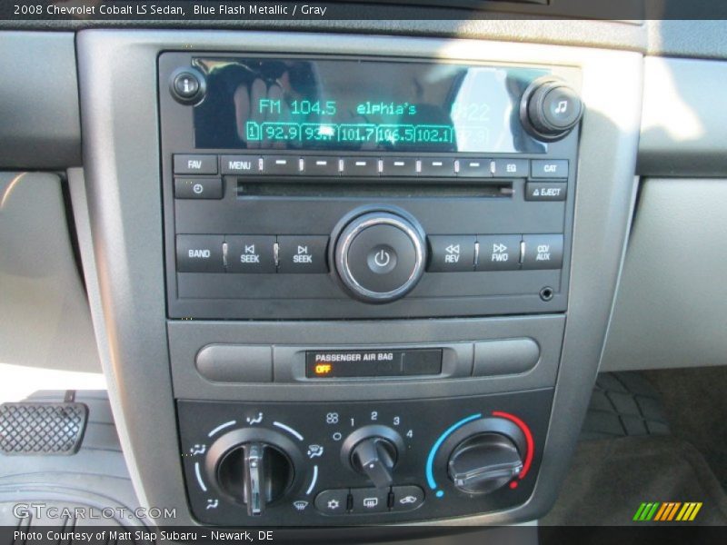 Blue Flash Metallic / Gray 2008 Chevrolet Cobalt LS Sedan