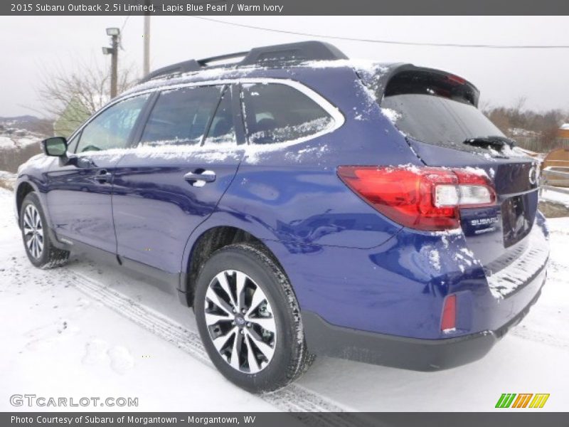Lapis Blue Pearl / Warm Ivory 2015 Subaru Outback 2.5i Limited