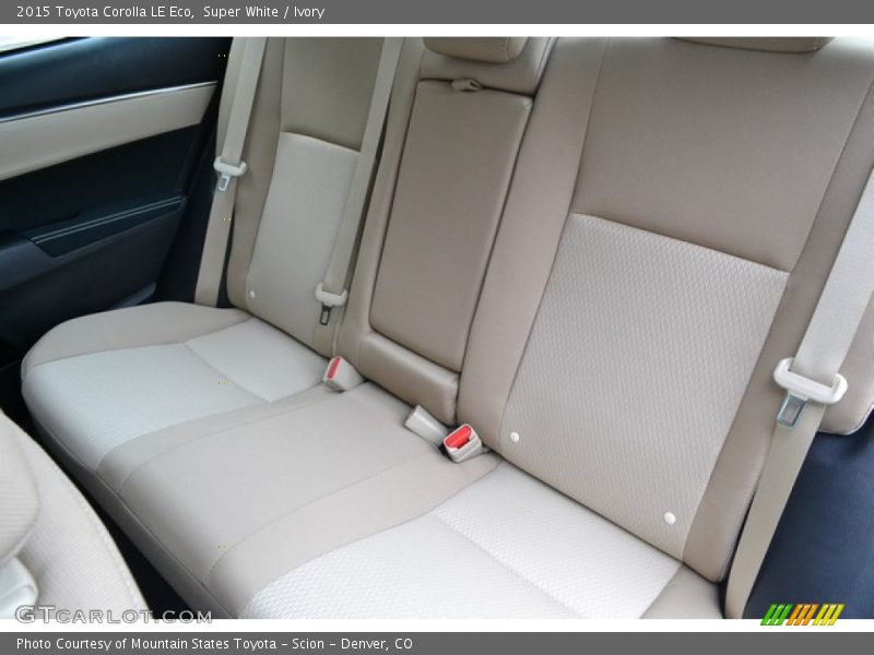 Rear Seat of 2015 Corolla LE Eco