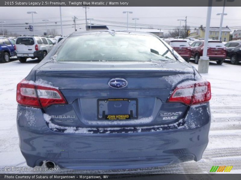 Twilight Blue Metallic / Warm Ivory 2015 Subaru Legacy 2.5i Premium