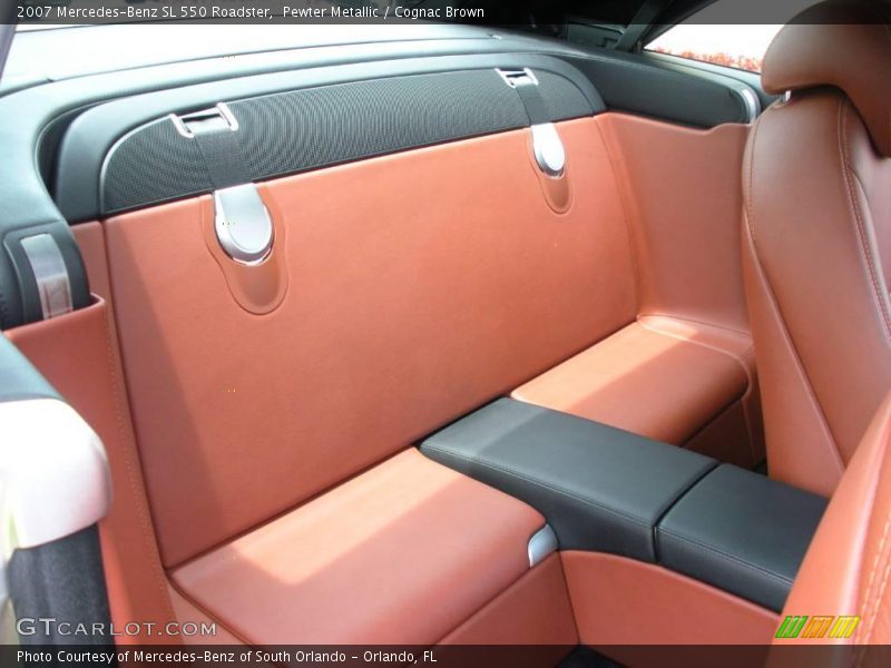 Pewter Metallic / Cognac Brown 2007 Mercedes-Benz SL 550 Roadster