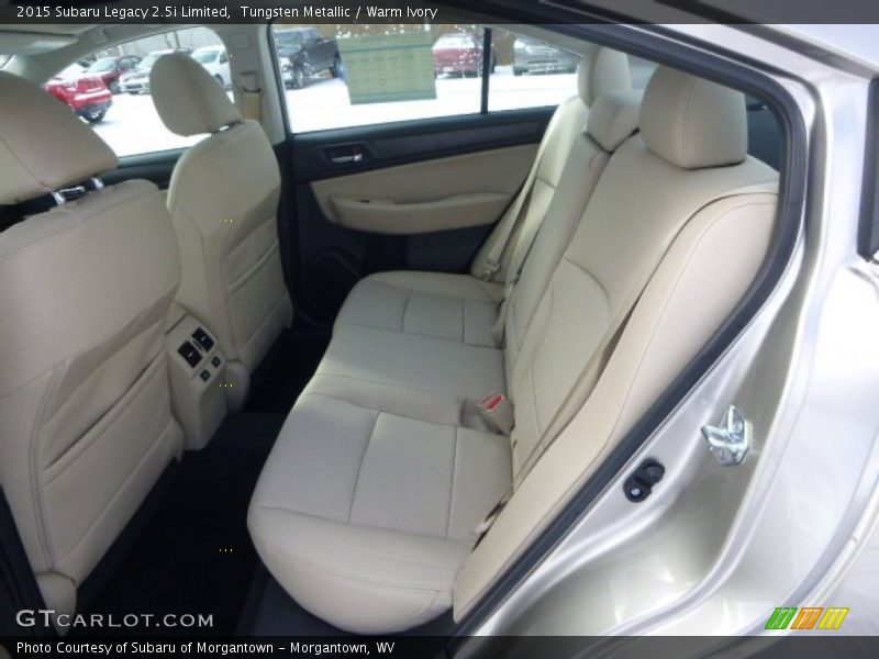 Rear Seat of 2015 Legacy 2.5i Limited