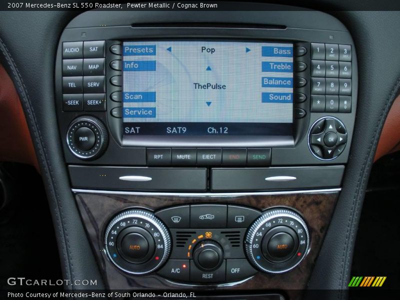 Pewter Metallic / Cognac Brown 2007 Mercedes-Benz SL 550 Roadster