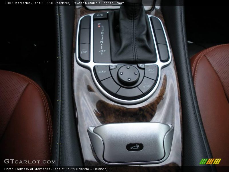 Pewter Metallic / Cognac Brown 2007 Mercedes-Benz SL 550 Roadster