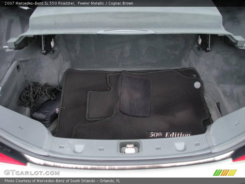Pewter Metallic / Cognac Brown 2007 Mercedes-Benz SL 550 Roadster