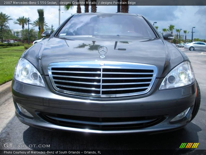 designo Graphite Metallic / designo Porcelain Beige 2007 Mercedes-Benz S 550 Sedan