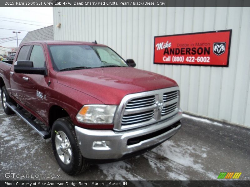 Deep Cherry Red Crystal Pearl / Black/Diesel Gray 2015 Ram 2500 SLT Crew Cab 4x4