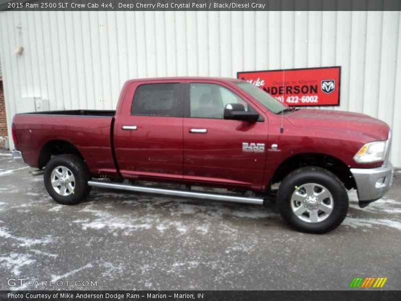 Deep Cherry Red Crystal Pearl / Black/Diesel Gray 2015 Ram 2500 SLT Crew Cab 4x4