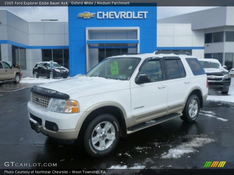 Oxford White / Medium Parchment 2005 Ford Explorer Eddie Bauer 4x4