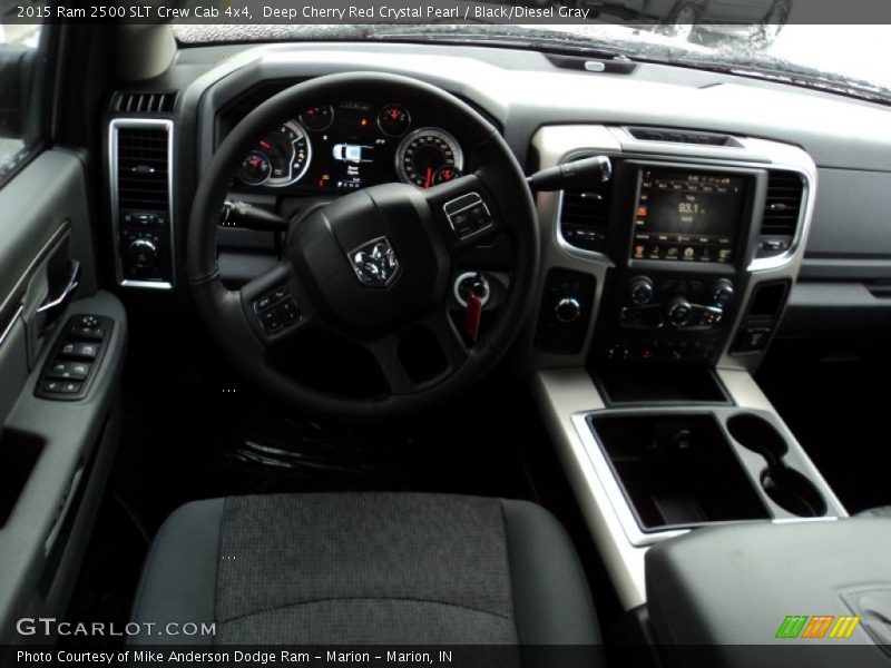 Deep Cherry Red Crystal Pearl / Black/Diesel Gray 2015 Ram 2500 SLT Crew Cab 4x4