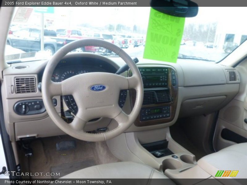 Oxford White / Medium Parchment 2005 Ford Explorer Eddie Bauer 4x4