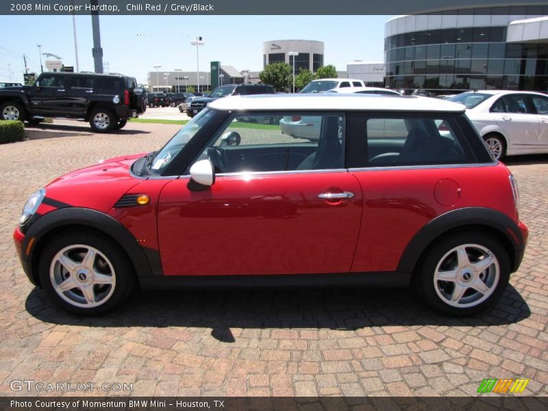 Chili Red / Grey/Black 2008 Mini Cooper Hardtop